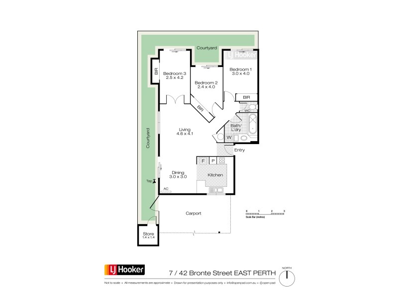 7/42 Bronte Street, East Perth WA 6004 Floorplan