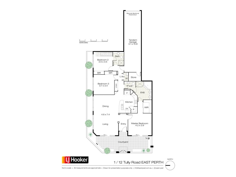 1/12 Tully Road, East Perth WA 6004 Floorplan
