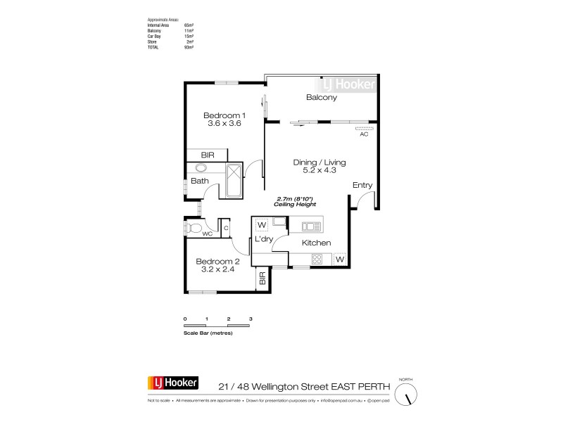21/48 Wellington Street, East Perth WA 6004 Floorplan