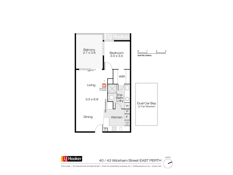 40/43 Wickham Street, East Perth WA 6004 Floorplan