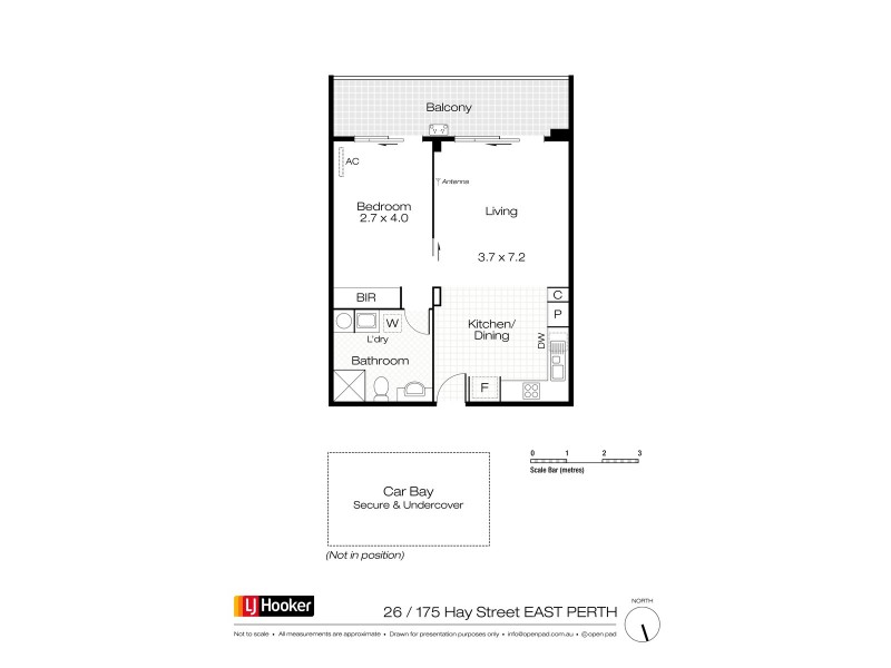 26/175 Hay Street, East Perth WA 6004 Floorplan