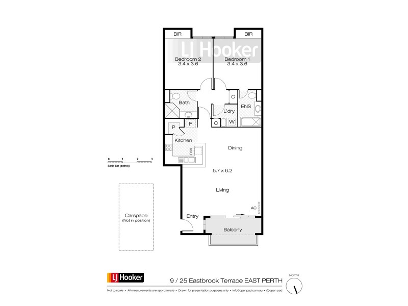 9/25 Eastbrook Terrace, East Perth WA 6004 Floorplan