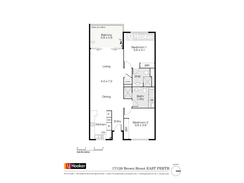 17/128 Brown Street, East Perth WA 6004 Floorplan