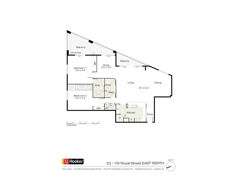 23/118 Royal Street, East Perth WA 6004 Floorplan
