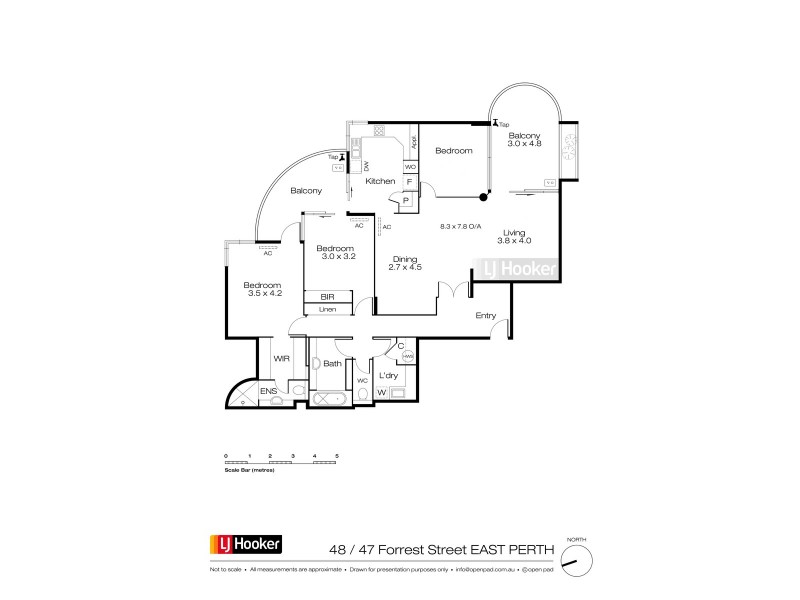 48/47 Forrest Avenue, East Perth WA 6004 Floorplan