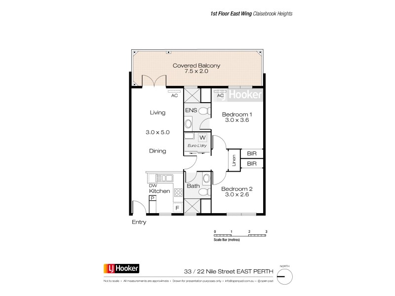 33/22 Nile Street, East Perth WA 6004 Floorplan