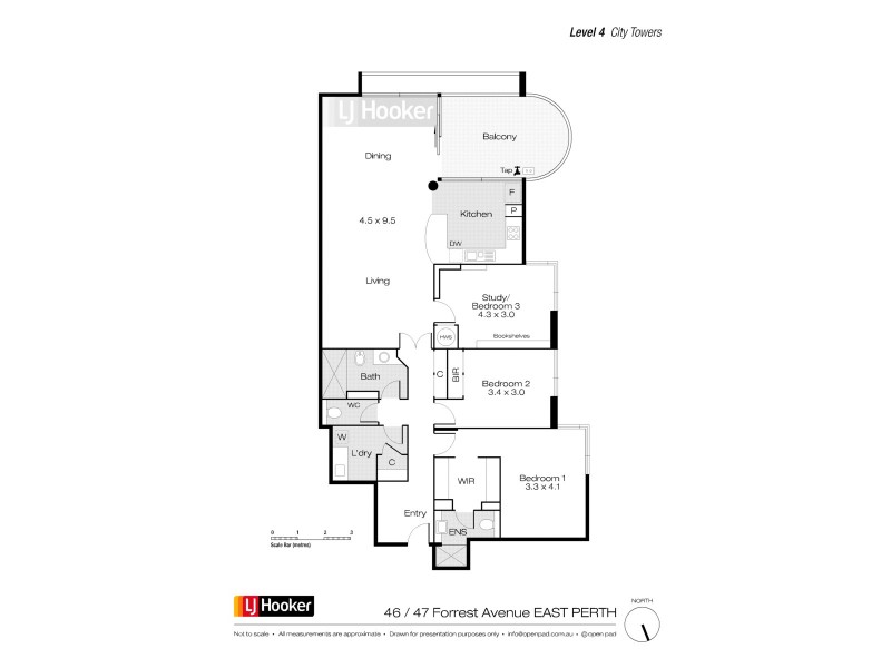 46/47 Forrest Avenue, East Perth WA 6004 Floorplan