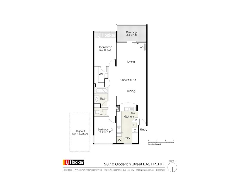 23/2 Goderich Street, East Perth WA 6004 Floorplan