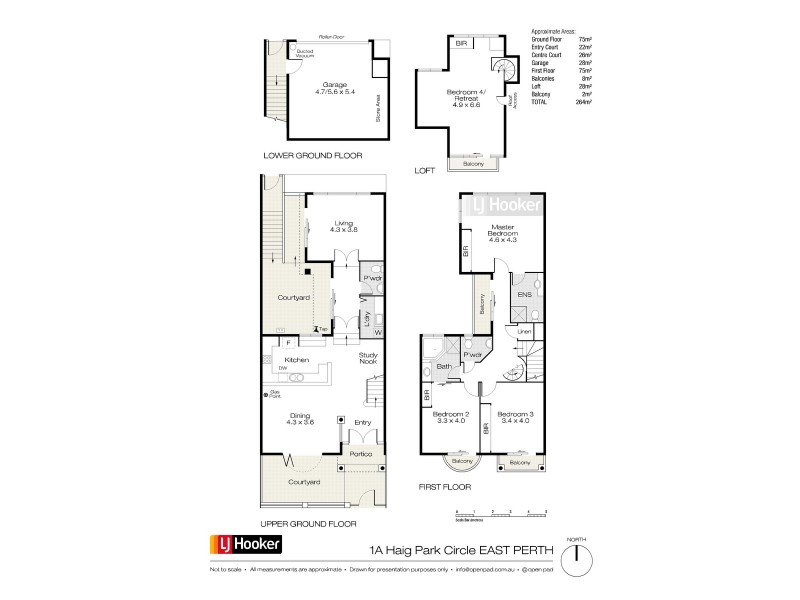 1A Haig Park Circle, East Perth WA 6004 Floorplan