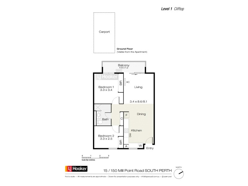 15/150 Mill Point Road, South Perth WA 6151 Floorplan