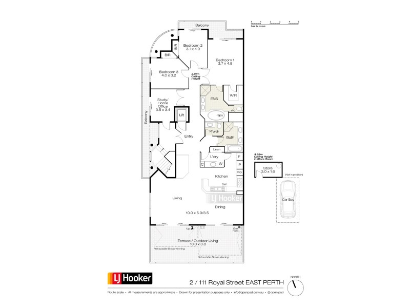 2/111 Royal Street, East Perth WA 6004 Floorplan