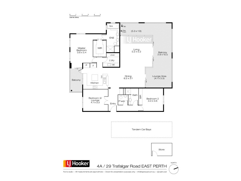 4A/29 Trafalgar Road, East Perth WA 6004 Floorplan