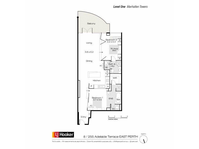 8/255 Adelaide Terrace, Perth WA 6000 Floorplan