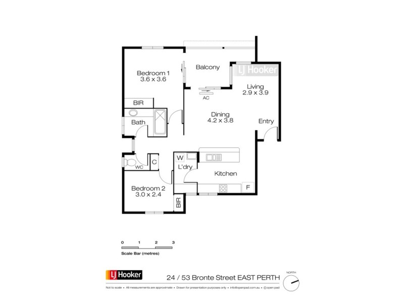 24/49-53 Bronte Street, East Perth WA 6004 Floorplan