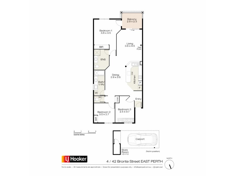 4/42 Bronte Street, East Perth WA 6004 Floorplan