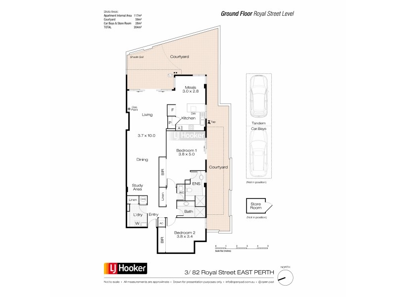 3/82 Royal Street, East Perth WA 6004 Floorplan