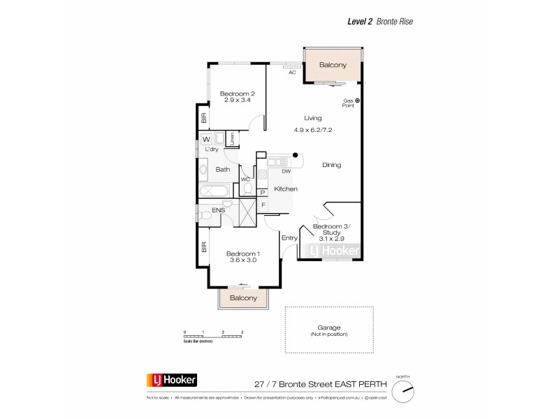 27/7 Bronte Street, East Perth WA 6004 Floorplan