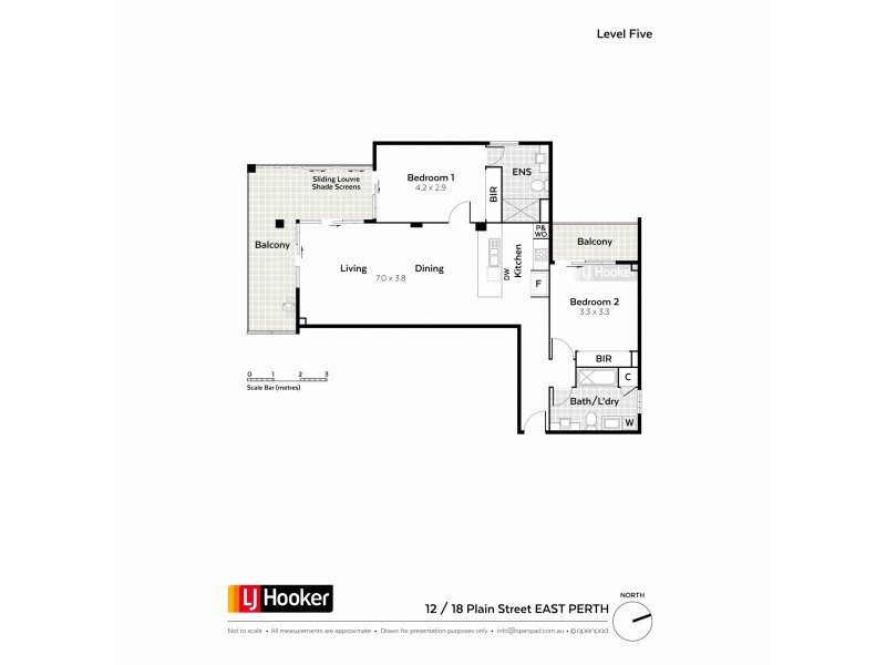 12/18 Plain Street, East Perth WA 6004 Floorplan