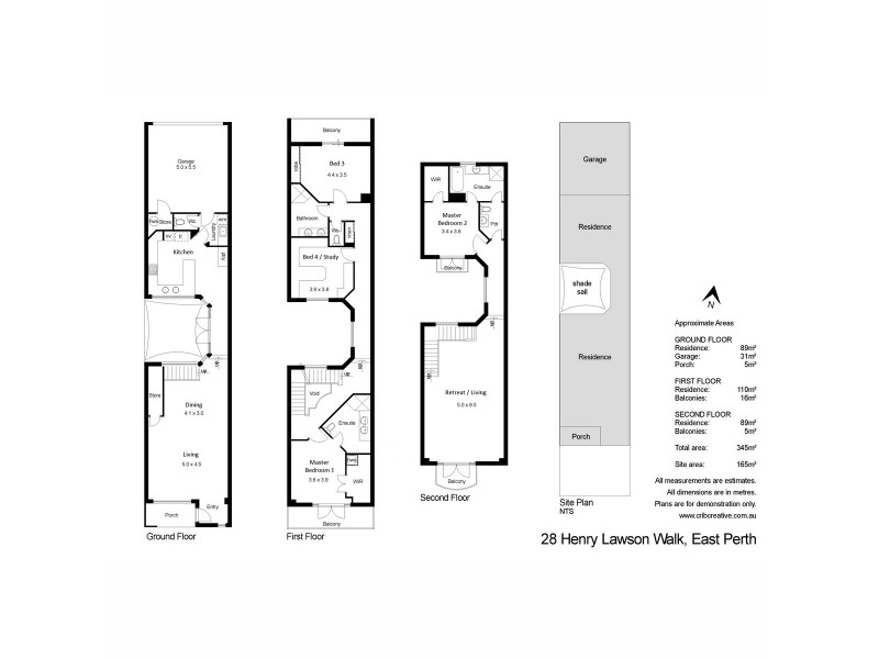 **.28 Henry Lawson Walk **, East Perth WA 6004 Floorplan