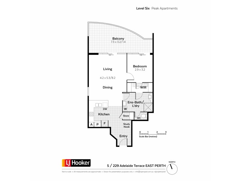 5/229 Adelaide Terrace, Perth WA 6000 Floorplan