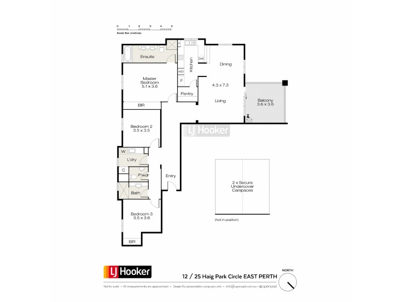12/25 Haig Park Circle, East Perth WA 6004 Floorplan