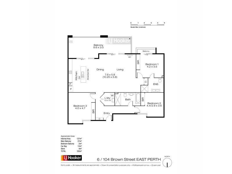 6/104 Brown Street, East Perth WA 6004 Floorplan