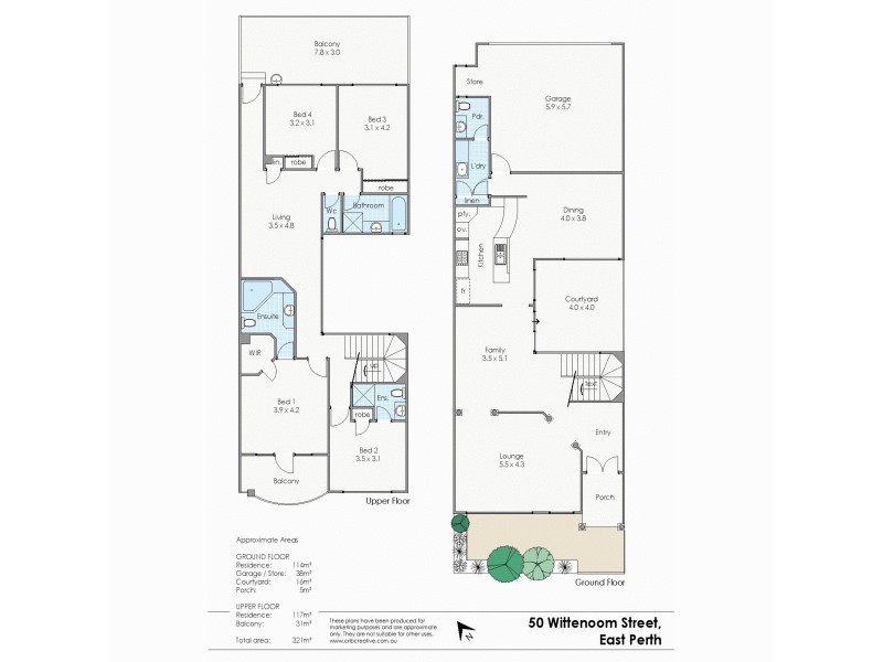 50 Wittenoom Street, East Perth WA 6004 Floorplan