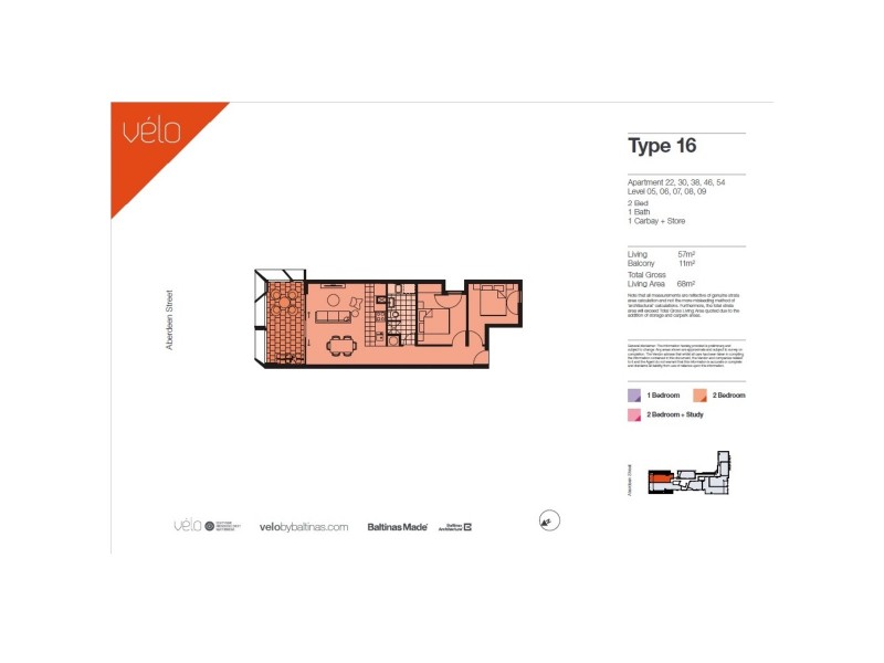 54/89 Aberdeen Street, Northbridge WA 6003 Floorplan