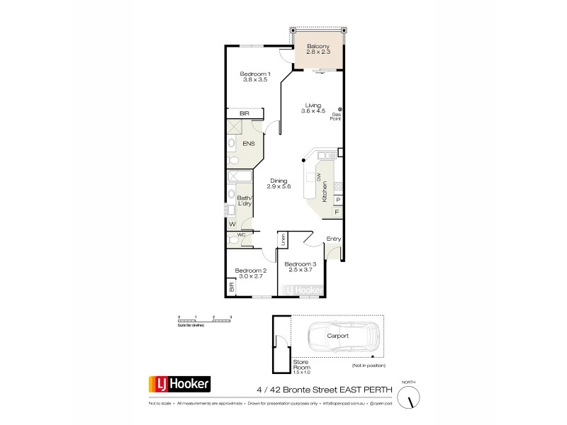 4/42 Bronte Street, East Perth WA 6004 Floorplan