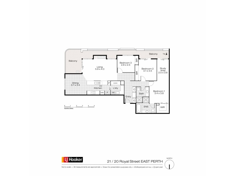 21/20 Royal Street, East Perth WA 6004 Floorplan