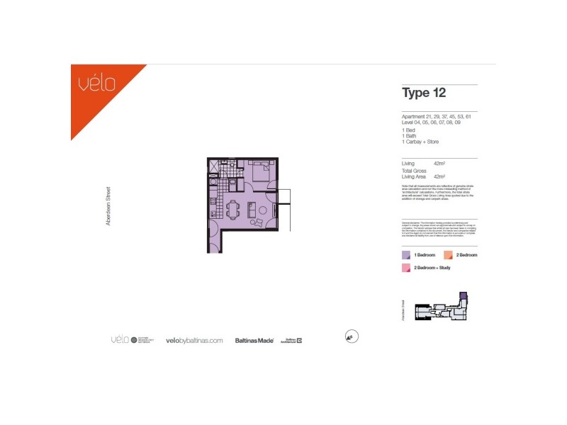 61/89 Aberdeen Street, Northbridge WA 6003 Floorplan