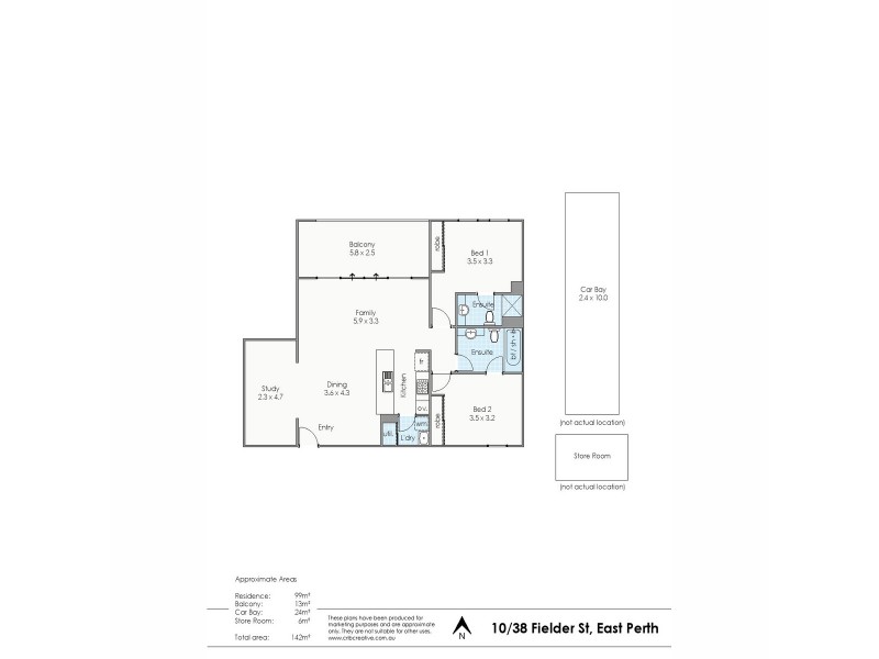 10/38 Fielder Street, East Perth WA 6004 Floorplan