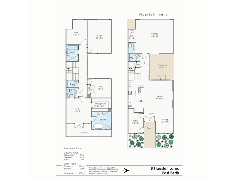 8 Flagstaff Lane, East Perth WA 6004 Floorplan