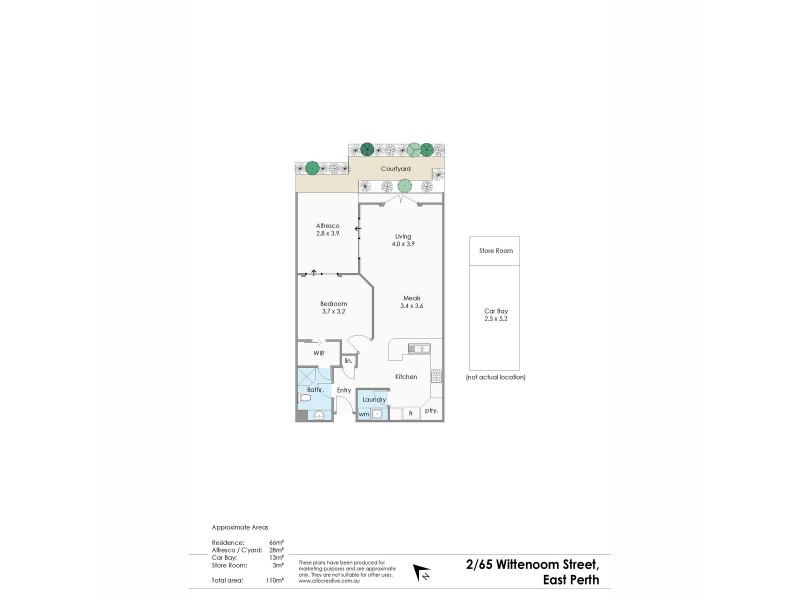 2/65 Wittenoom Street, East Perth WA 6004 Floorplan