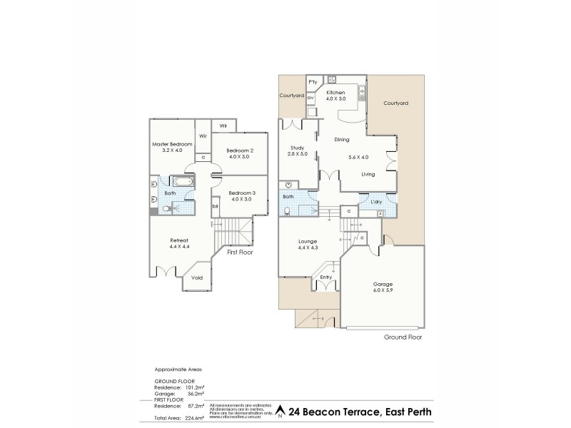 24 Beacon Terrace, East Perth WA 6004 Floorplan