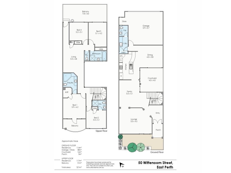 50 Wittenoom Street, East Perth WA 6004 Floorplan