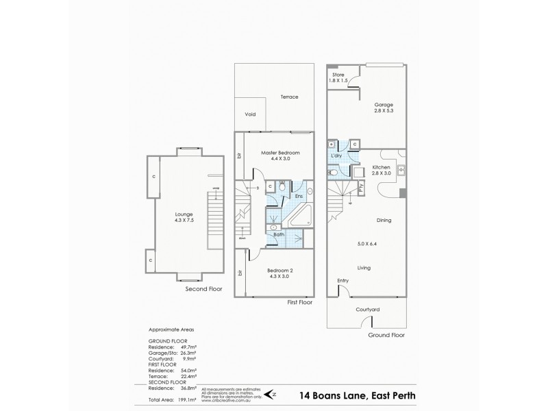 14 Boans Lane, East Perth WA 6004 Floorplan