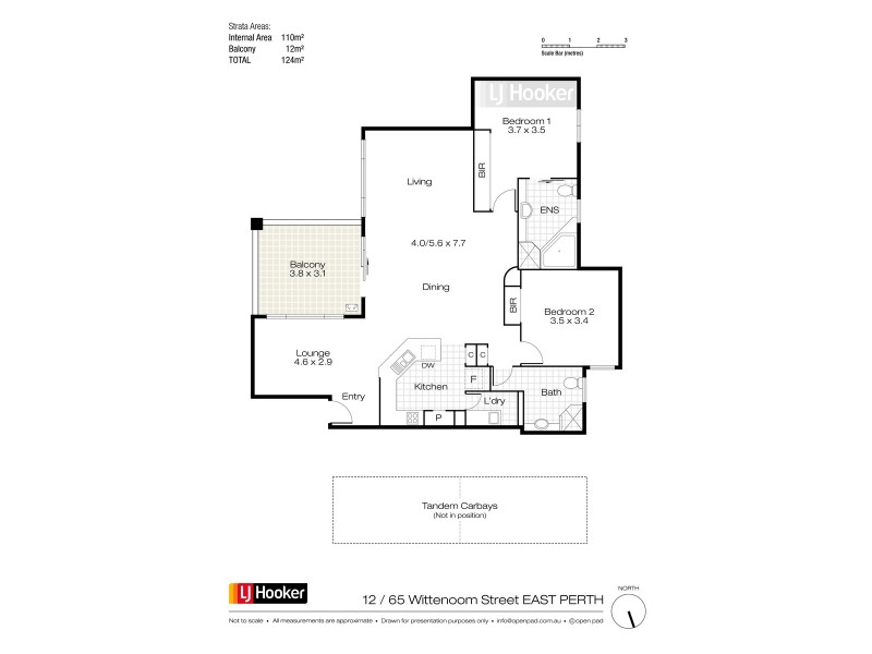12/65 Wittenoom Street, East Perth WA 6004 Floorplan