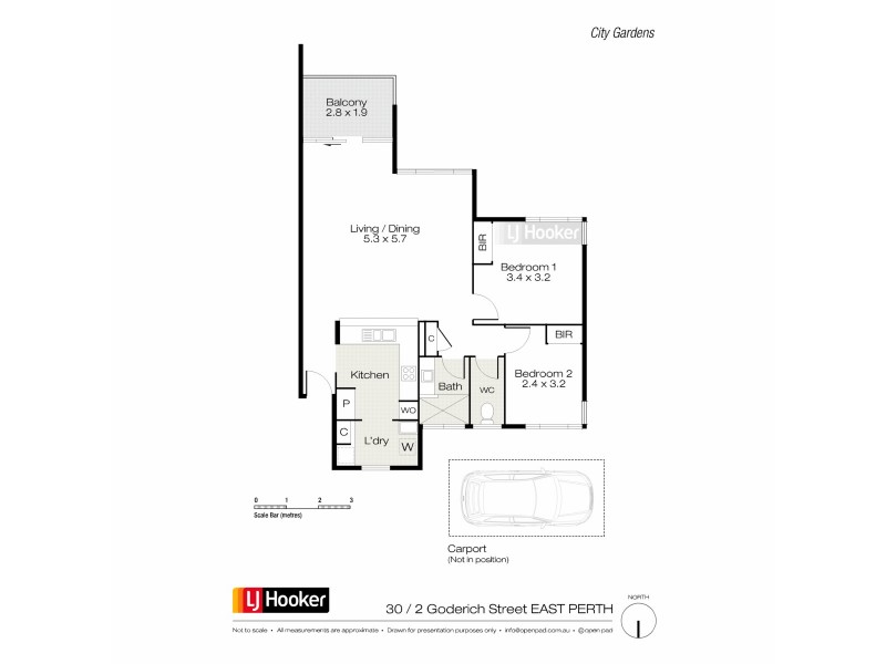 30/2 Goderich Street, East Perth WA 6004 Floorplan