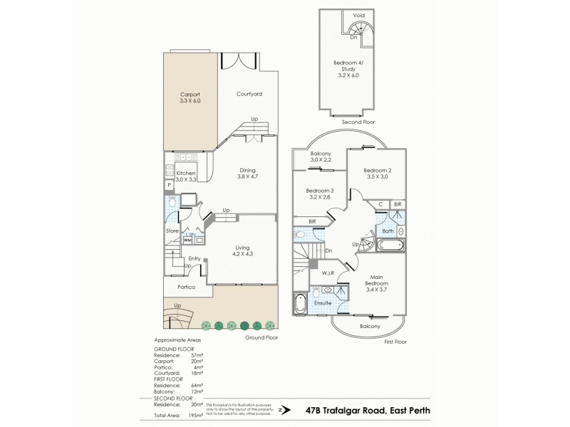47B Trafalgar Road, East Perth WA 6004 Floorplan