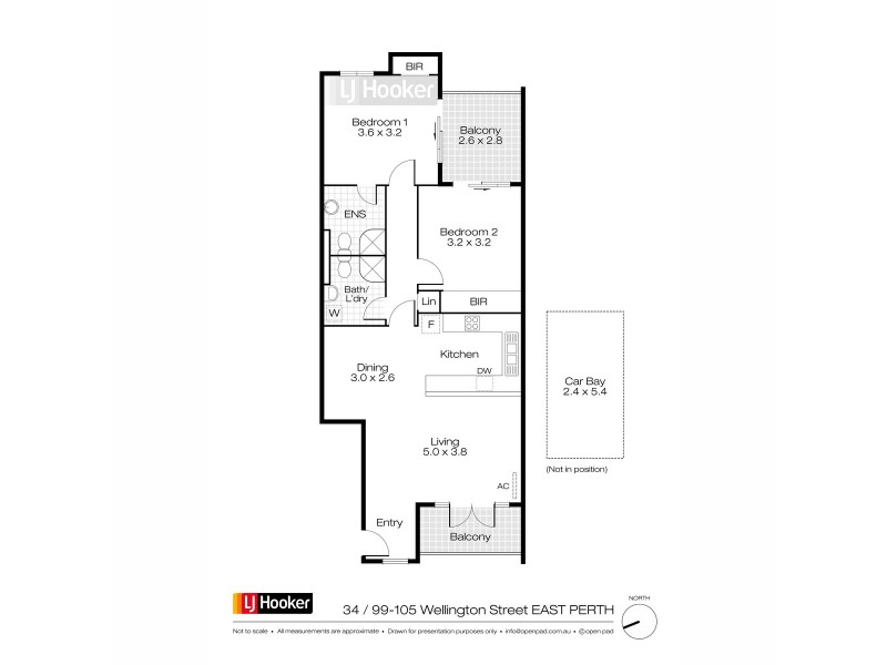 34/99-105 Wellington Street, East Perth WA 6004 Floorplan