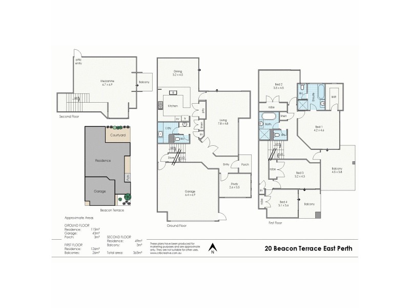 20 Beacon Terrace, East Perth WA 6004 Floorplan