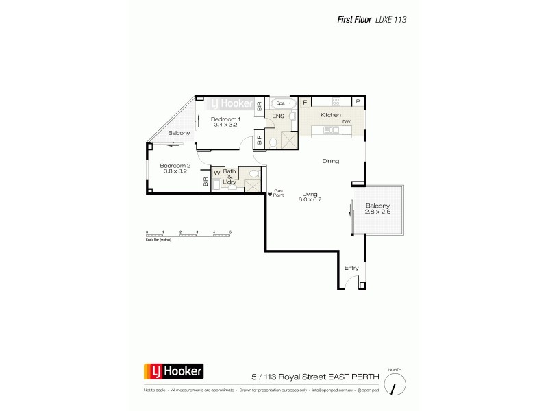 5/113 Royal Street, East Perth WA 6004 Floorplan