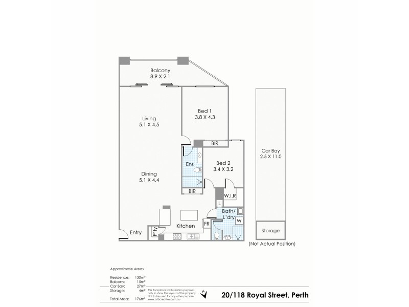 20/118 Royal Street, East Perth WA 6004 Floorplan