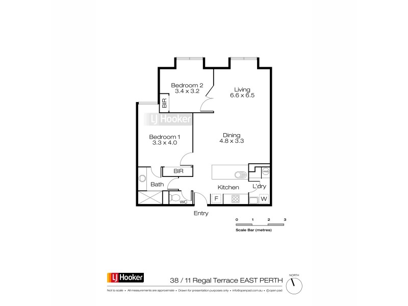38/11 Regal Place, East Perth WA 6004 Floorplan