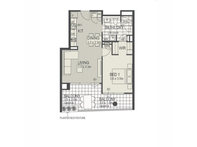 406/5 Harper Terrace, South Perth WA 6151 Floorplan