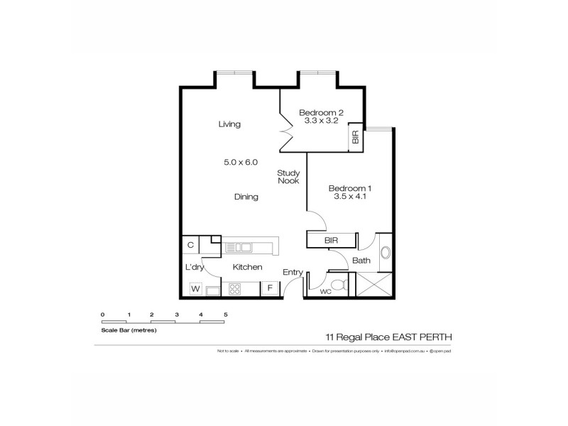 59/11 Regal Place, East Perth WA 6004 Floorplan