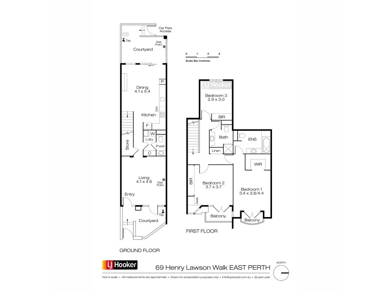 69 Henry Lawson Walk, East Perth WA 6004 Floorplan