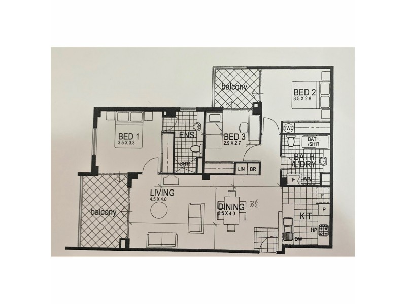 45/175 Hay Street, East Perth WA 6004 Floorplan