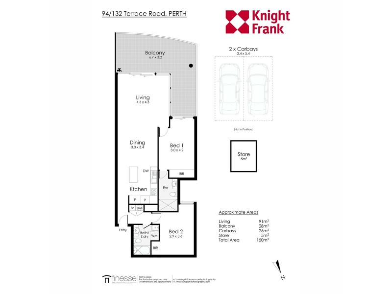 94/132 Terrace Road, Perth WA 6000 Floorplan